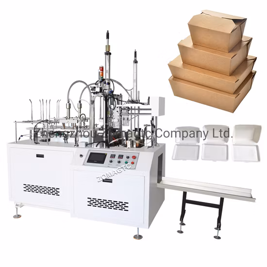 Paper Cup Holder Forming Machine Automatic Crash Lock Bottom Popcorn Box Making Machine