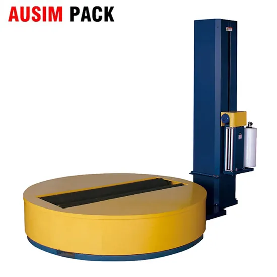 Semi-Automatic Paper Roll Stretch Film Pallet Stretch Wrapper Wrapping Machine Cylinder Products Film Packing Machine