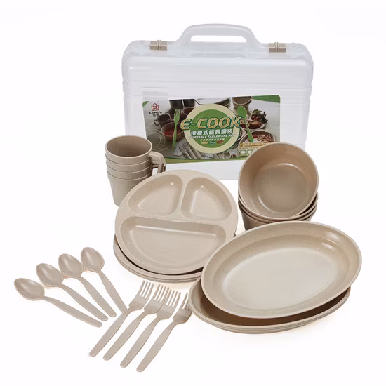 Grid Disc Disposable Disposable Tableware Degradable Compostable Pulp Molding Bagasse Pulp Bamboo Pulp 9 Inch 3 Bl23145