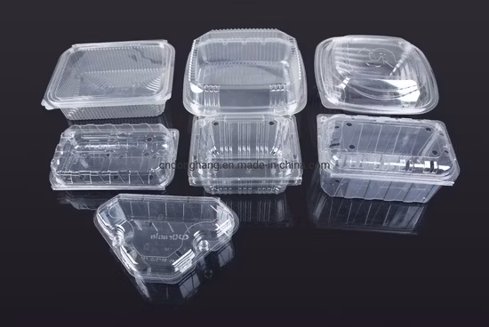 Tampa de copo de café de plástico totalmente automática Tampa de cúpula Tampa de frutas Bandeja de remédios Máquina formadora de caixa