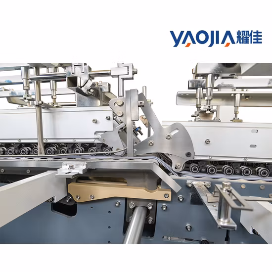 Paletes elétricos Yaojia China dobrador colador de costura máquina de fazer caixa de tampa de papel com bom serviço